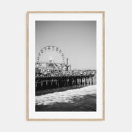 Santa Monica Photo B&W No 2 Poster