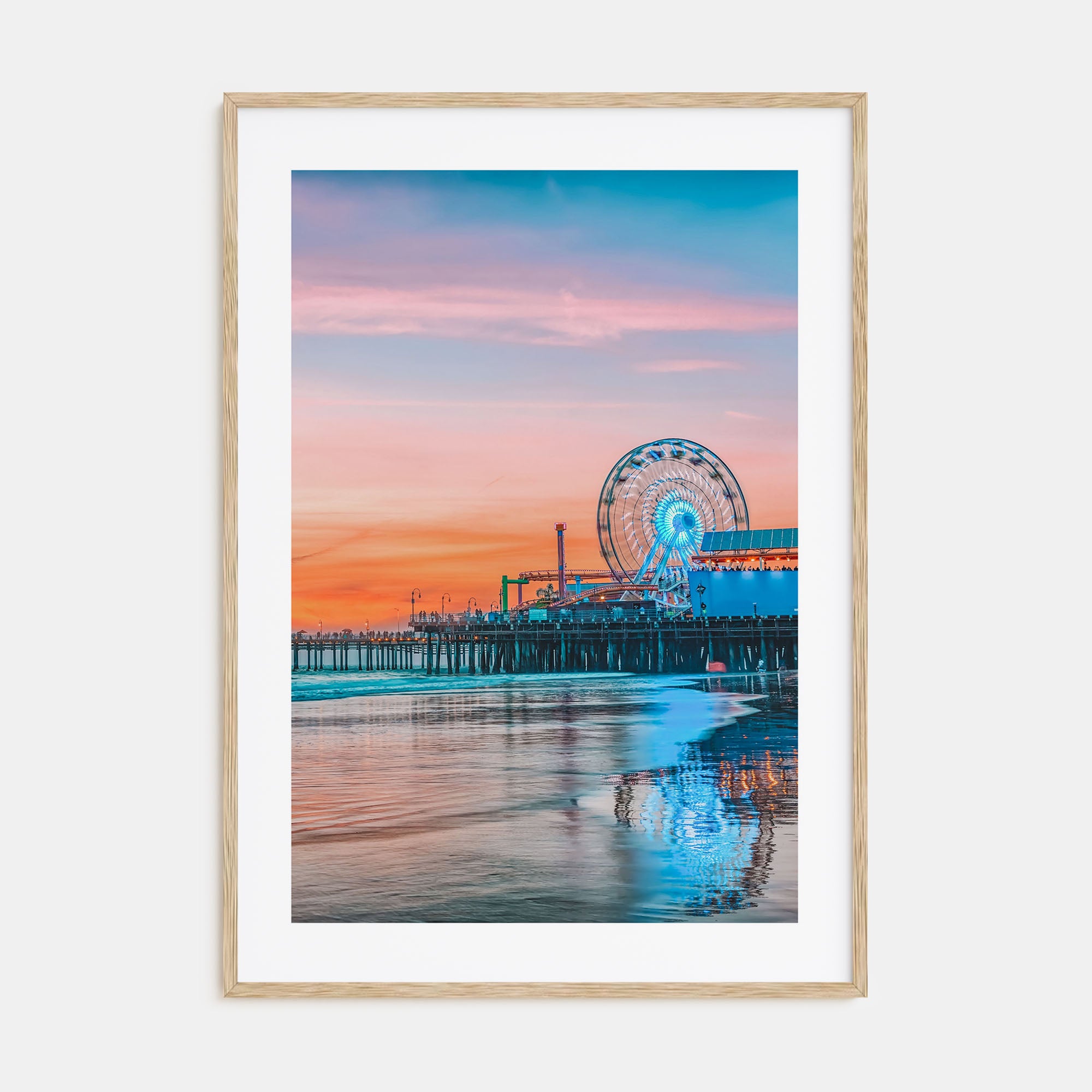 Santa Monica Photo Color No 2 Poster