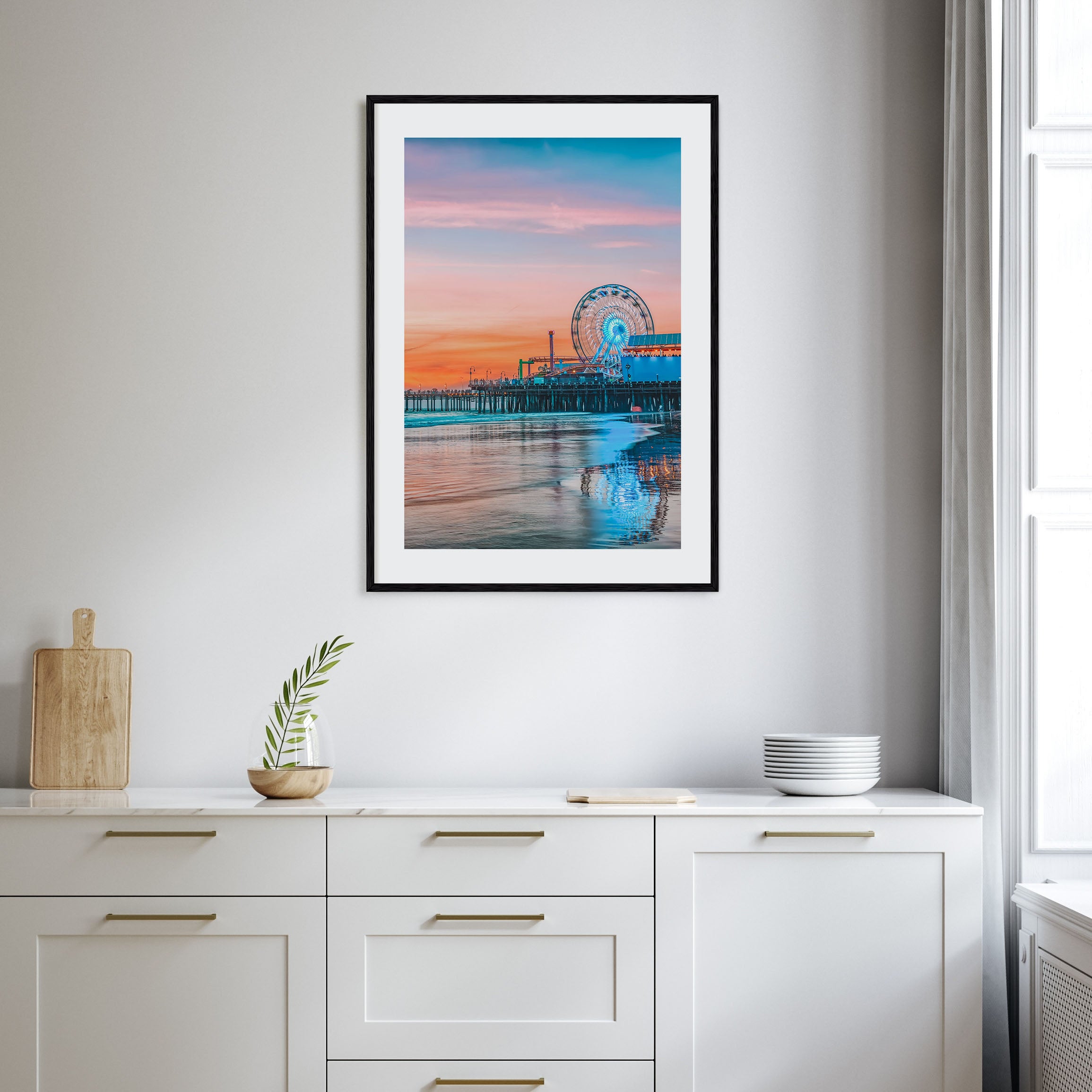 Santa Monica Photo Color No 2 Poster