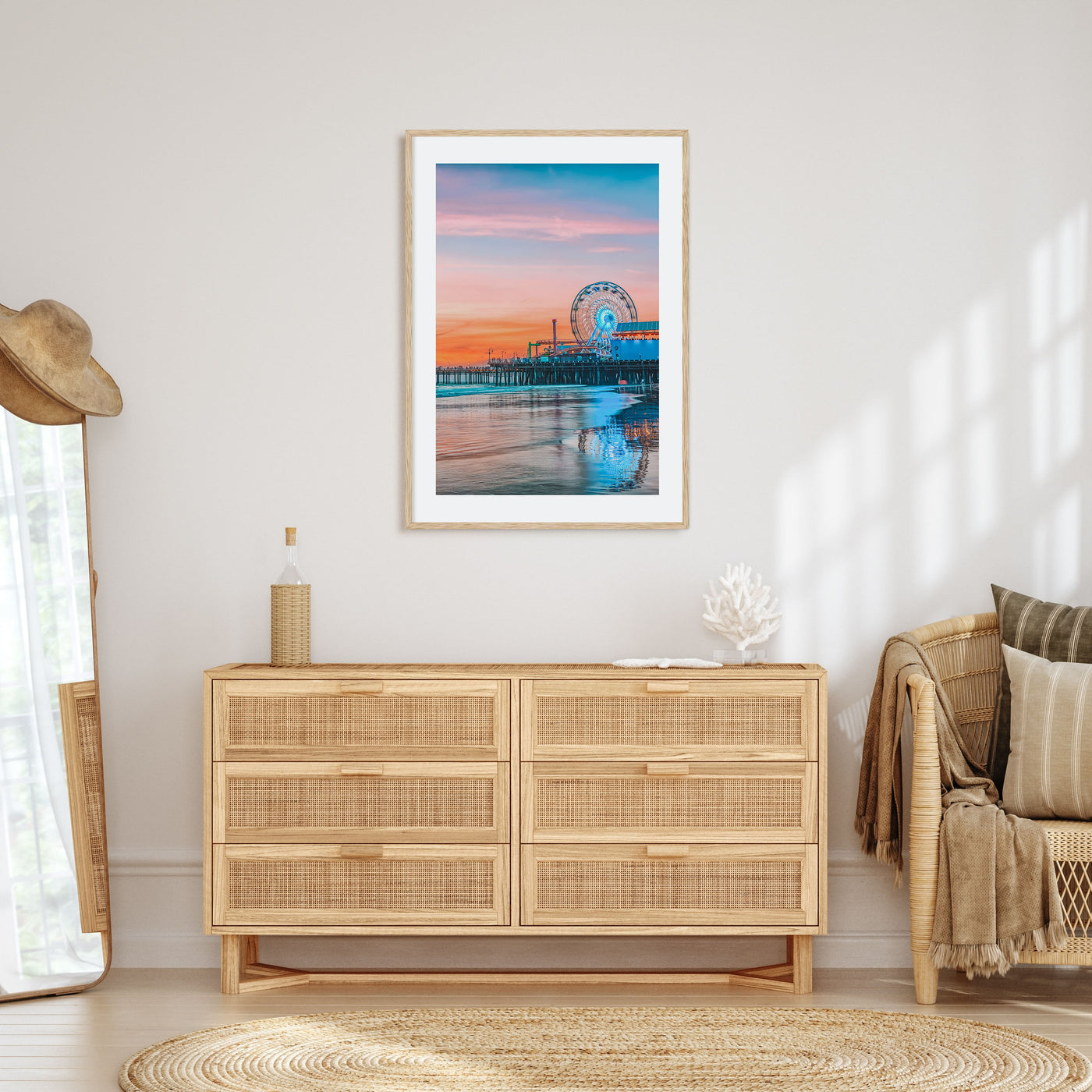 Santa Monica Photo Color No 2 Poster