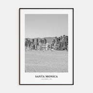 Santa Monica Portrait B&W No 1 Poster