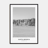 Santa Monica Portrait B&W No 1 Poster