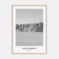 Santa Monica Portrait B&W No 1 Poster
