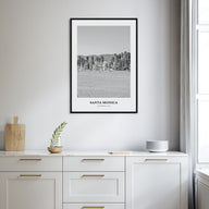 Santa Monica Portrait B&W No 1 Poster