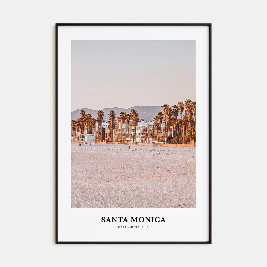 Santa Monica Portrait Color Poster