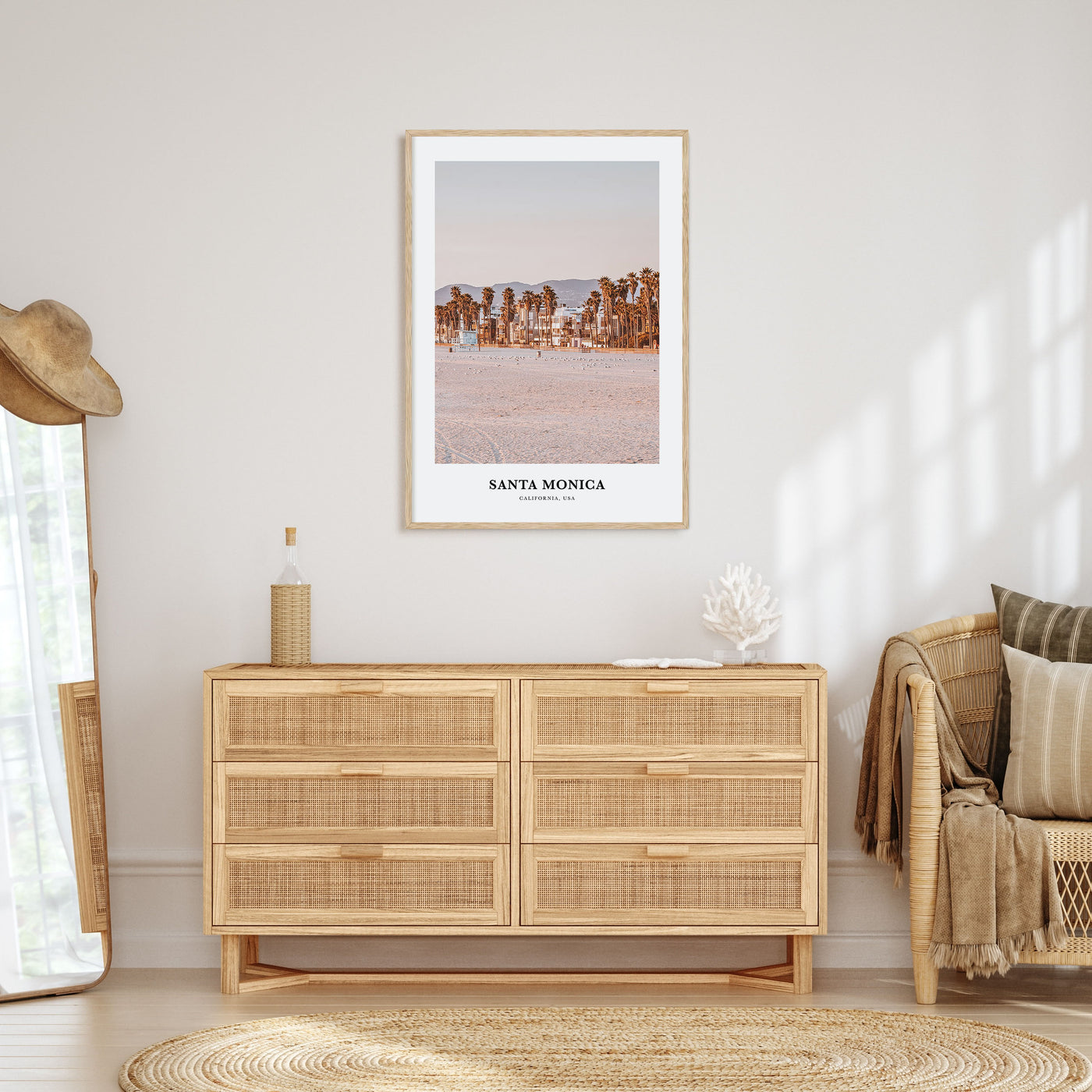 Santa Monica Portrait Color Poster