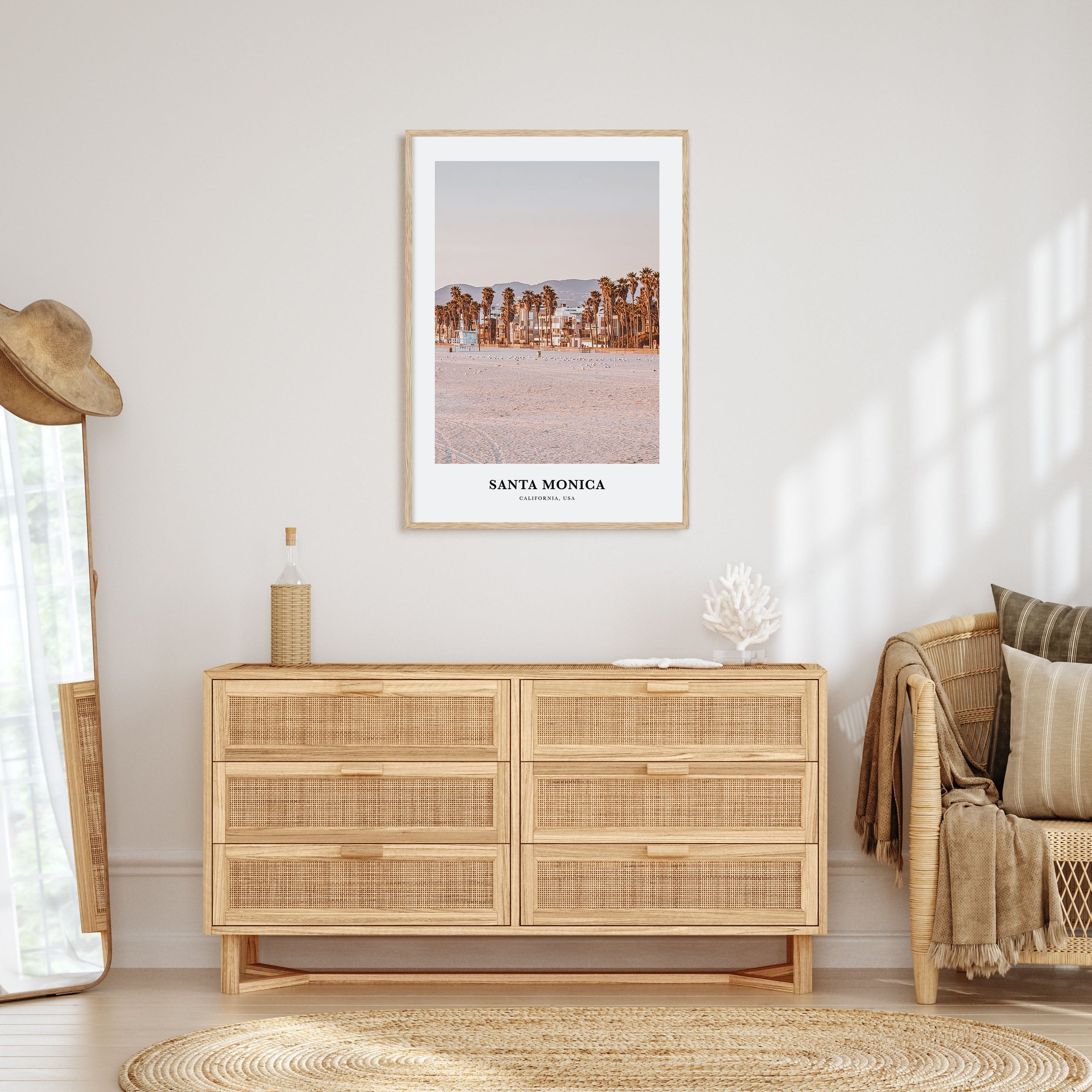 Santa Monica Portrait Color Poster