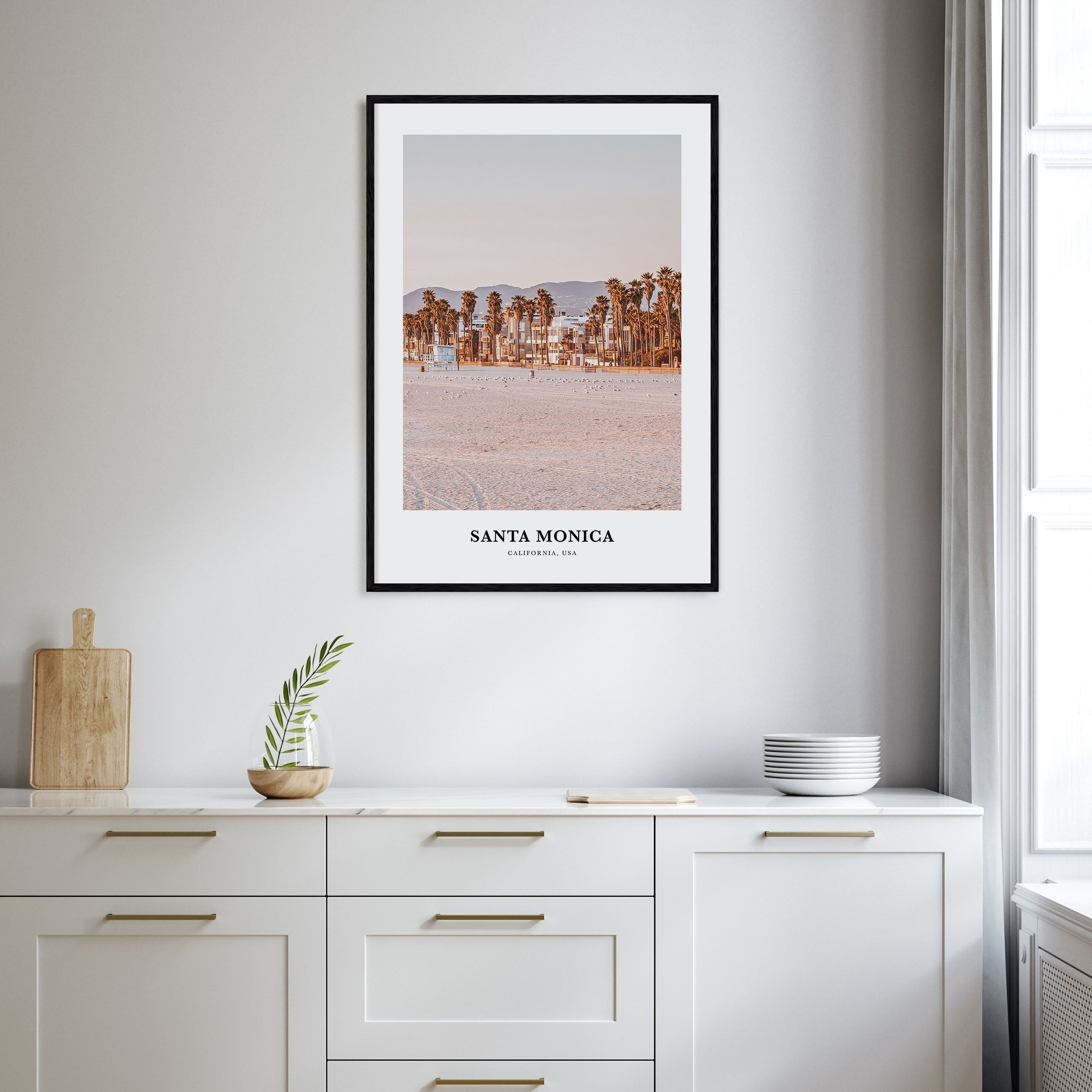 Santa Monica Portrait Color Poster