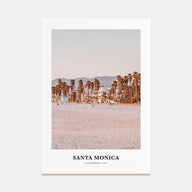 Santa Monica Portrait Color Poster