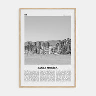 Santa Monica Travel B&W No 2 Poster