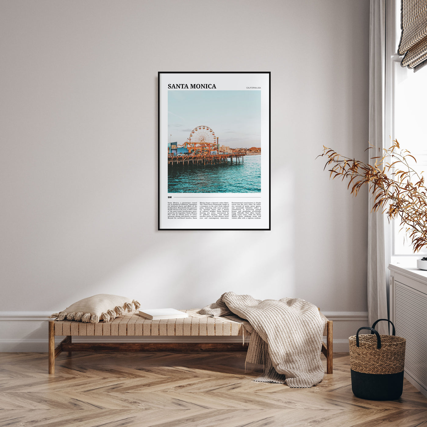 Santa Monica Travel Color No 2 Poster