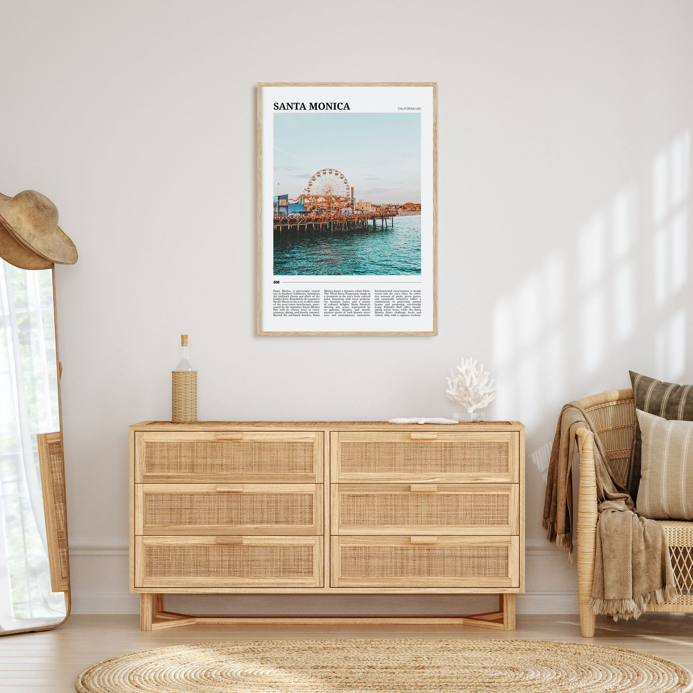 Santa Monica Travel Color No 2 Poster