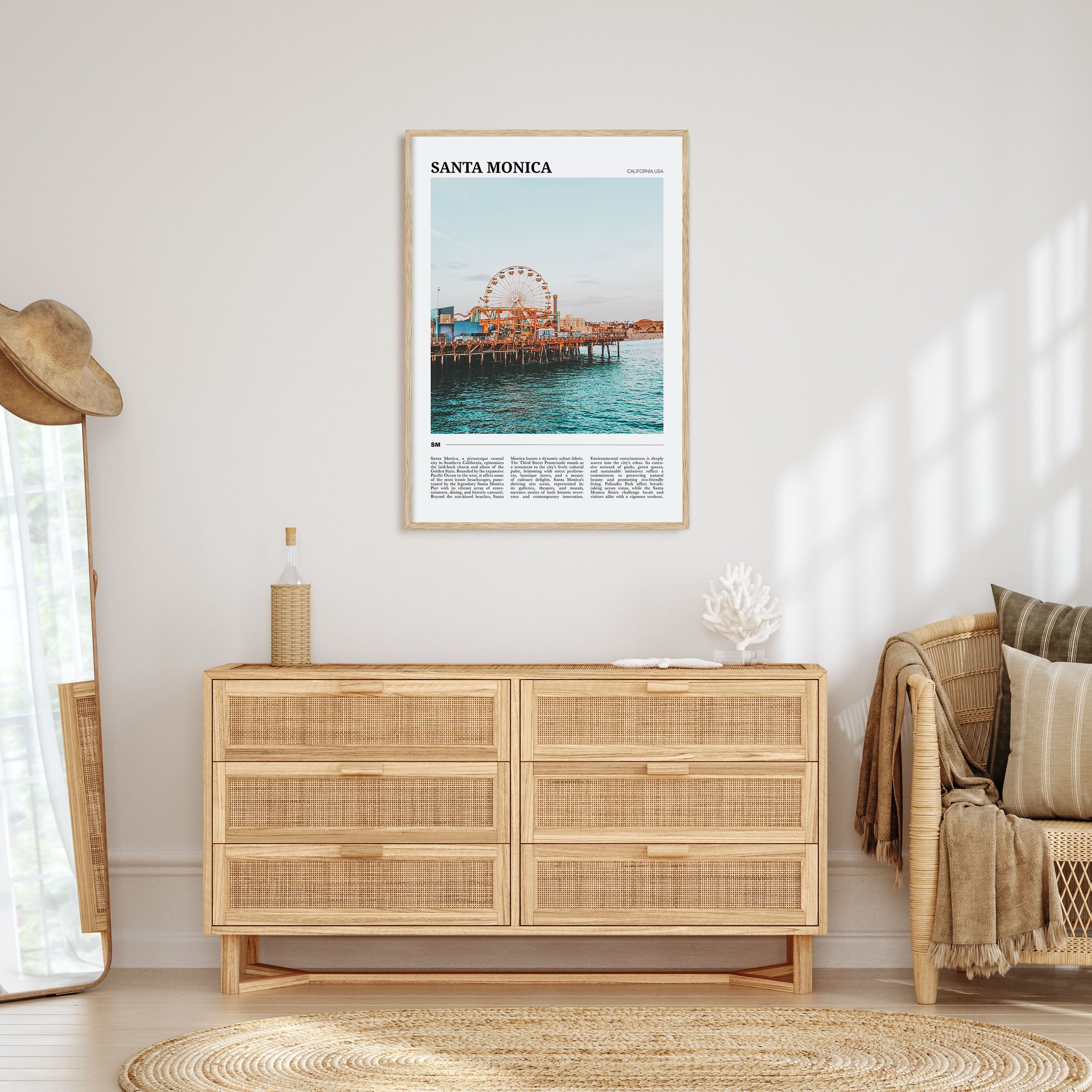 Santa Monica Travel Color No 2 Poster