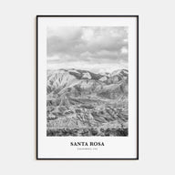 Santa Rosa Portrait B&W Poster