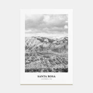 Santa Rosa Portrait B&W Poster