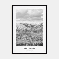 Santa Rosa Portrait B&W Poster
