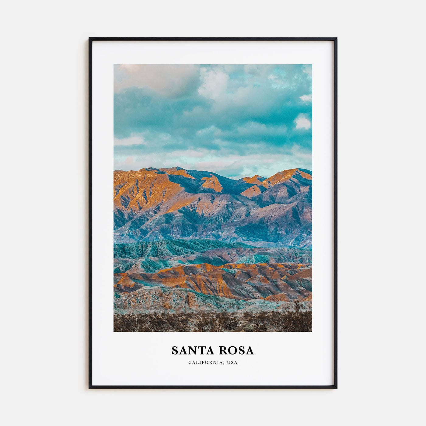 Santa Rosa Portrait Color No 1 Poster