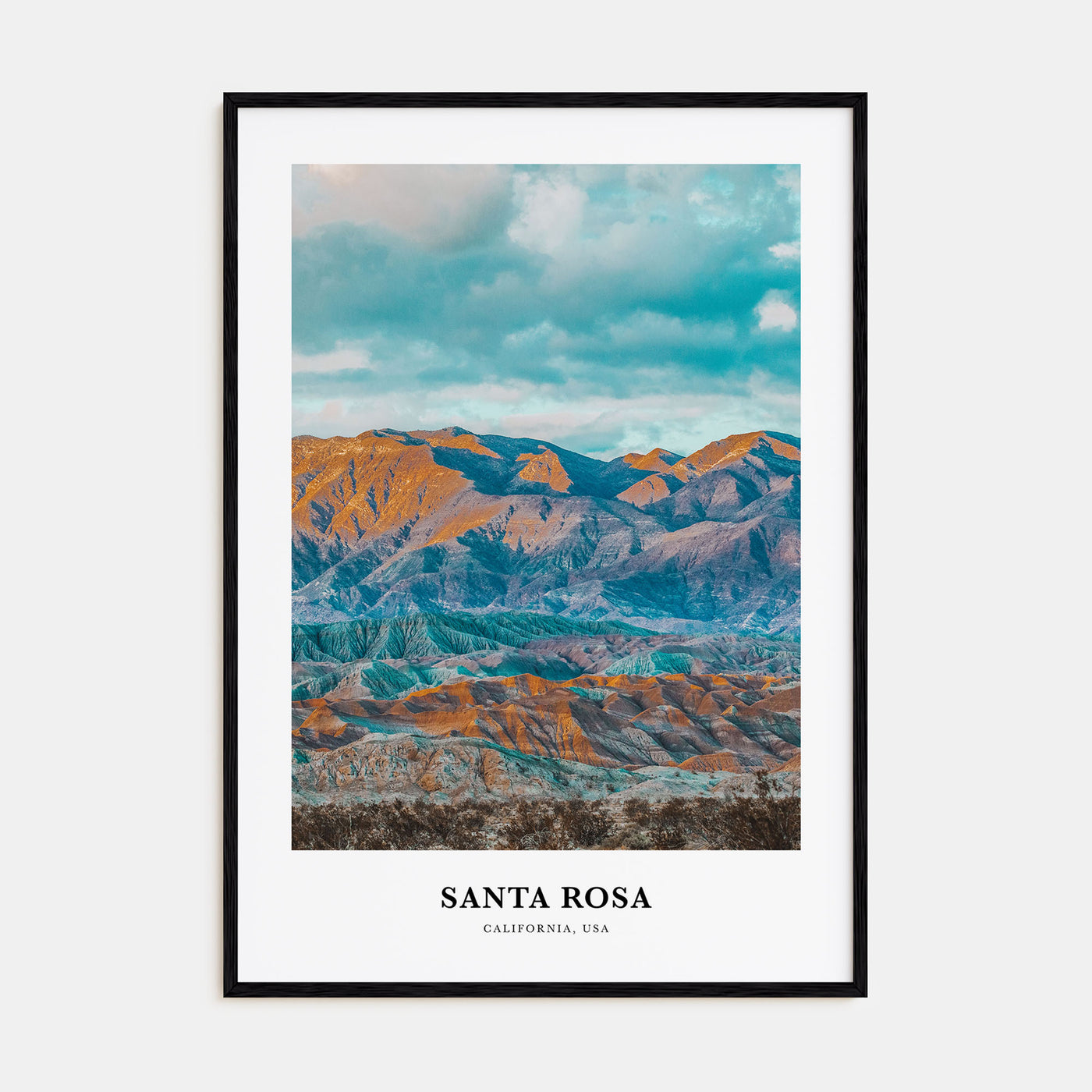 Santa Rosa Portrait Color No 1 Poster