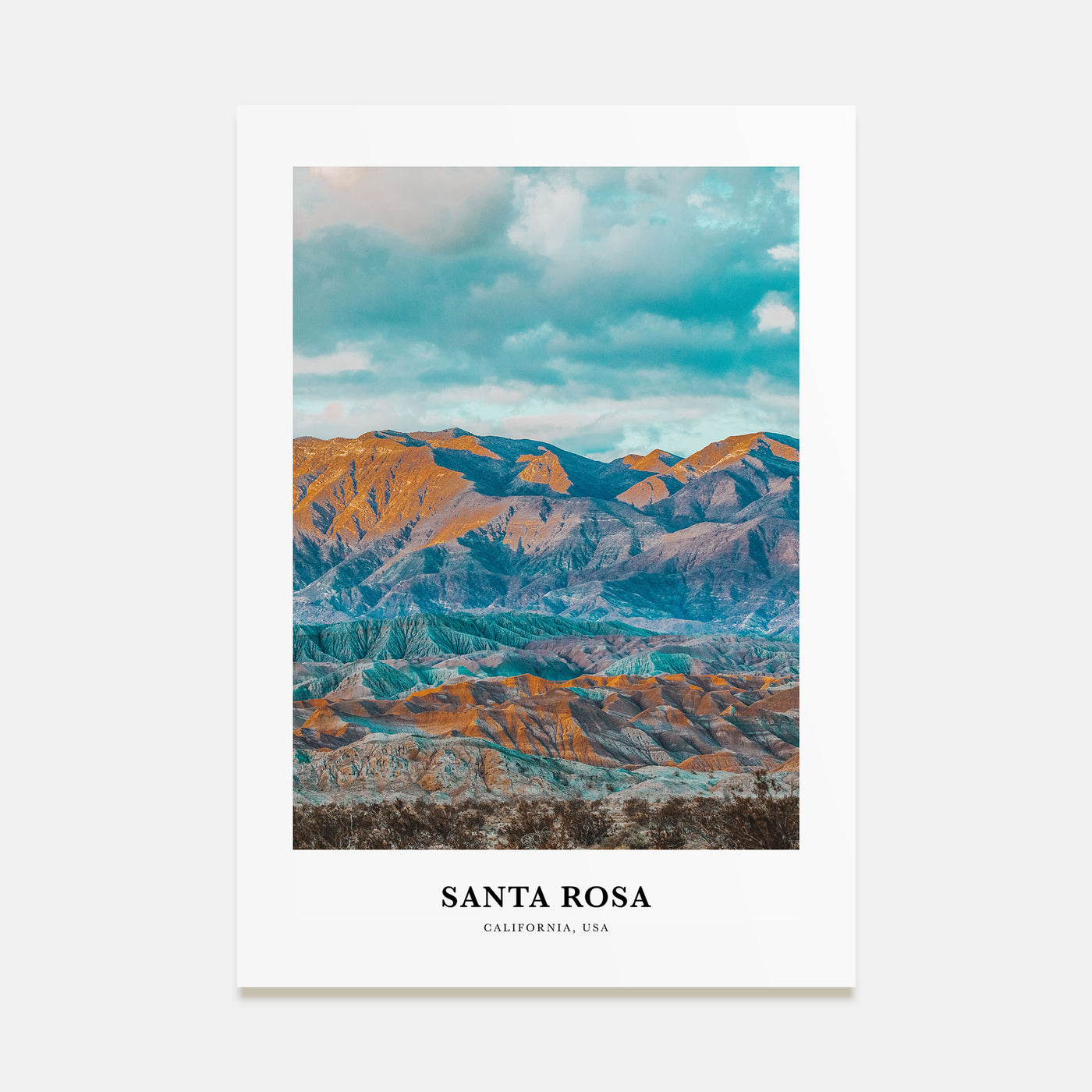 Santa Rosa Portrait Color No 1 Poster