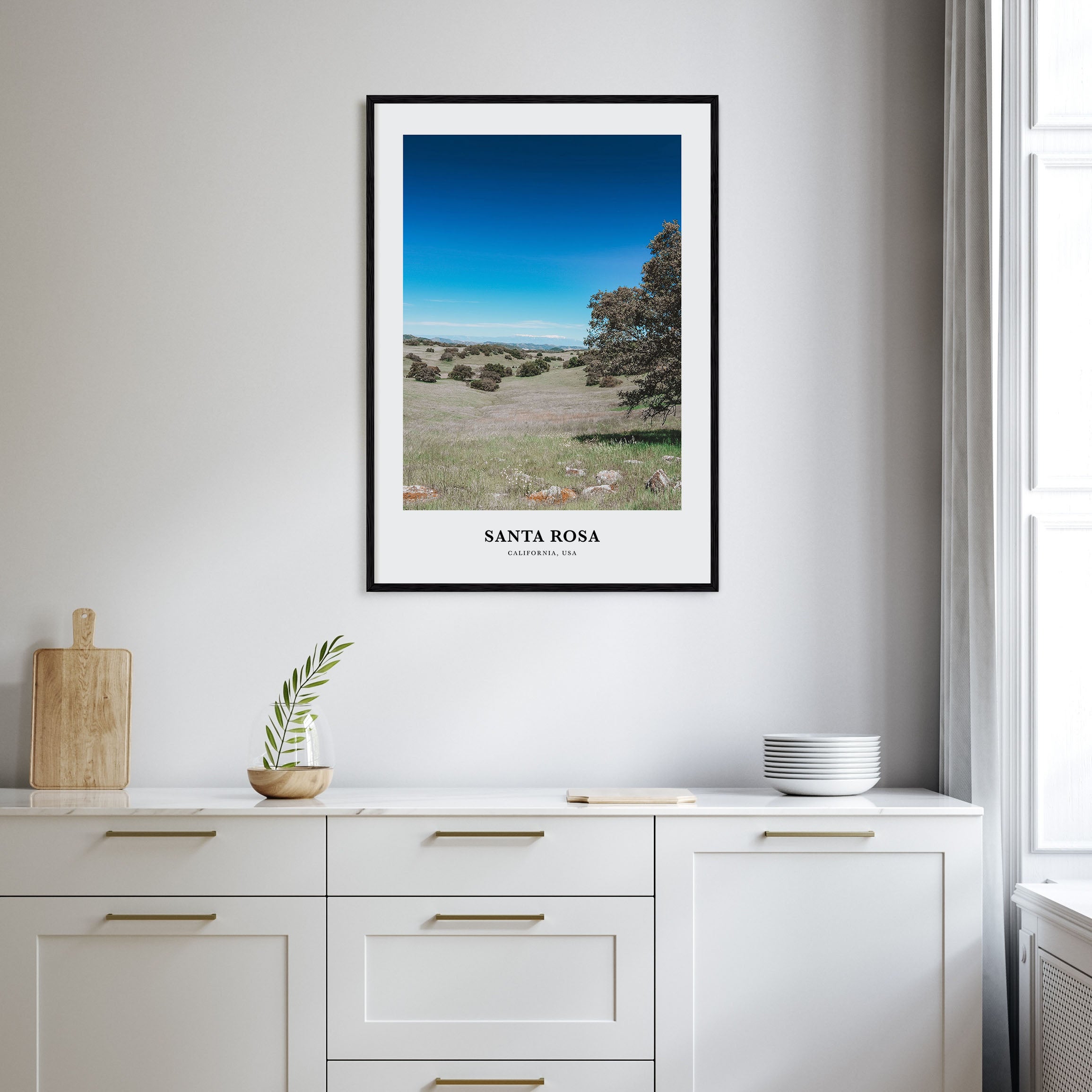 Santa Rosa Portrait Color No 2 Poster