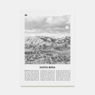 Santa Rosa Travel B&W Poster
