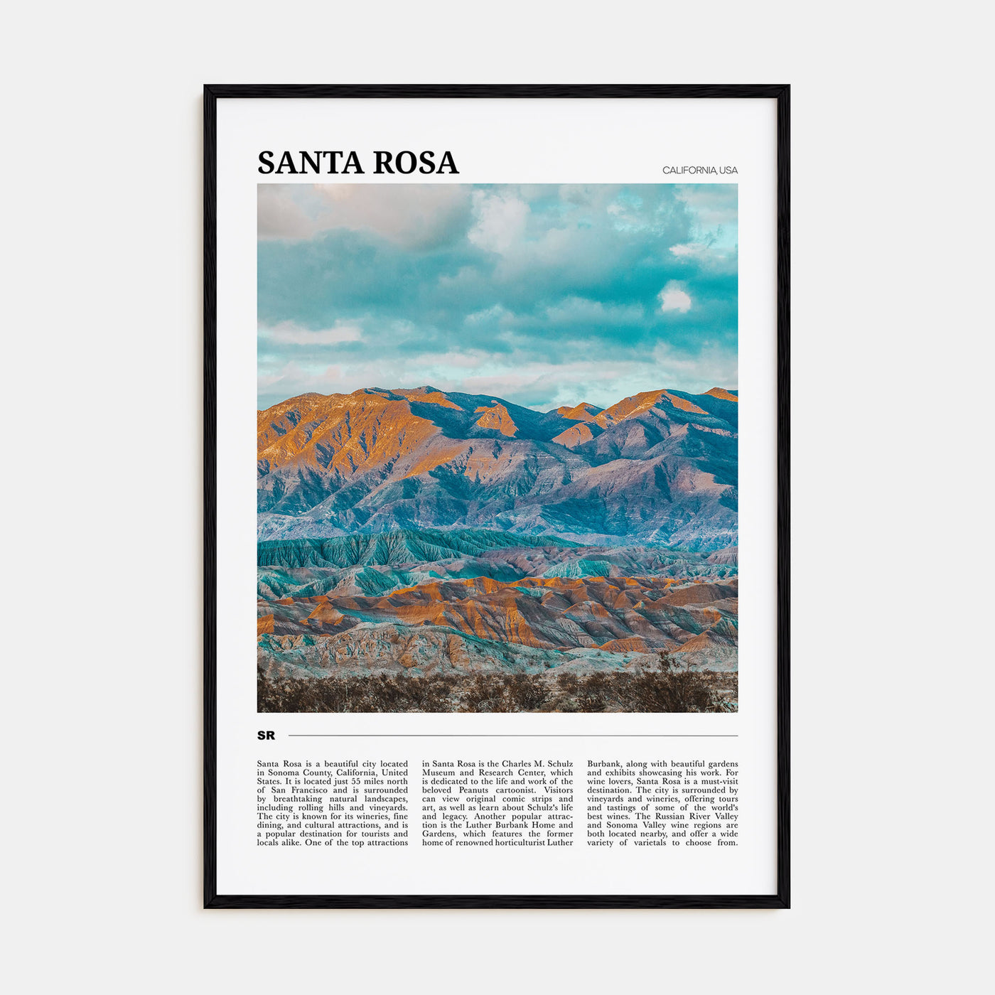 Santa Rosa Travel Color No 1 Poster