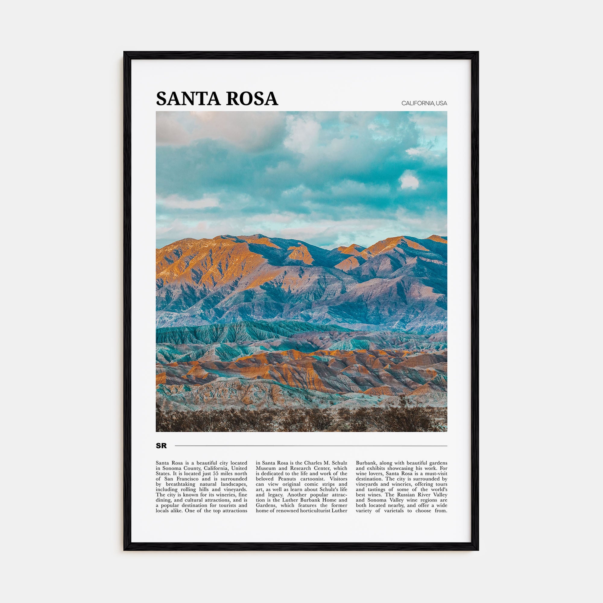 Santa Rosa Travel Color No 1 Poster
