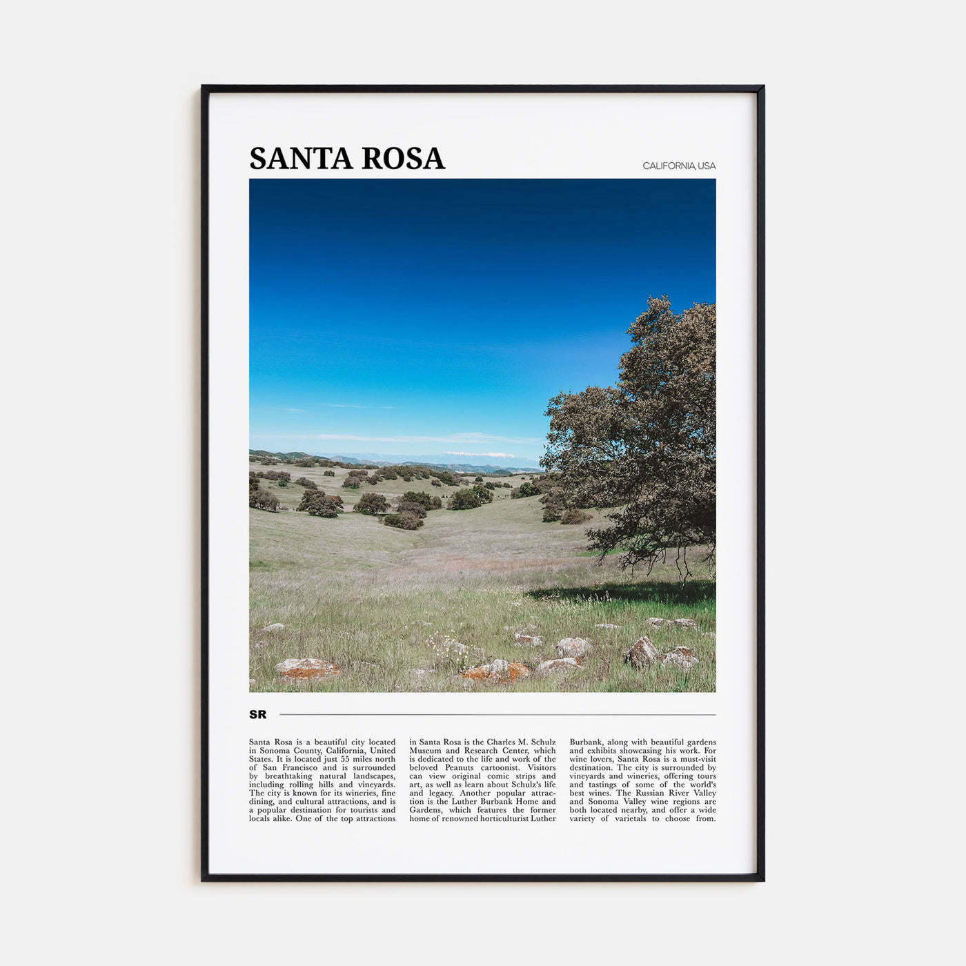 Santa Rosa Travel Color No 2 Poster
