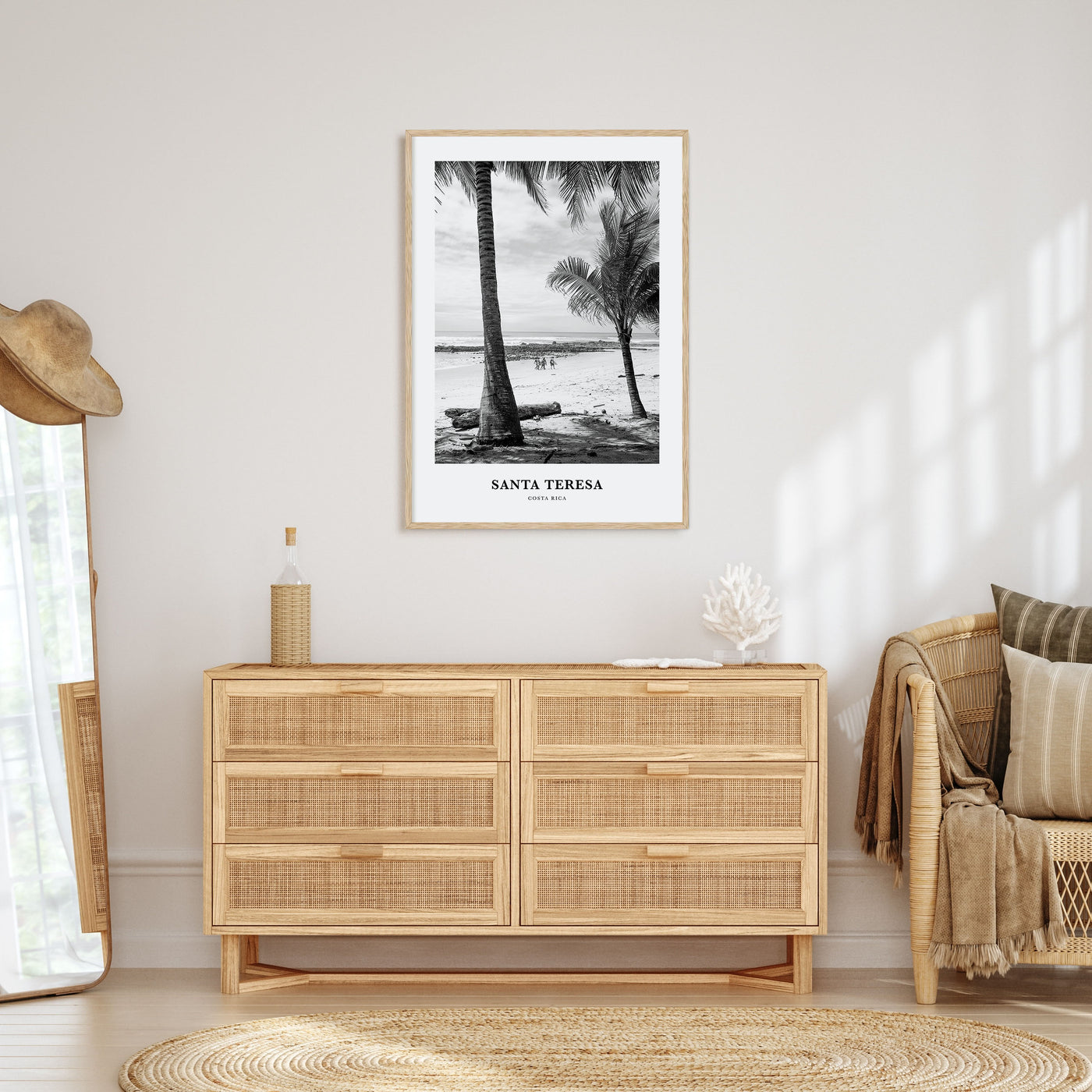 Santa Teresa Portrait B&W Poster