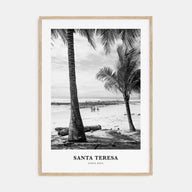 Santa Teresa Portrait B&W Poster