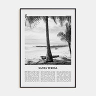 Santa Teresa Travel B&W Poster