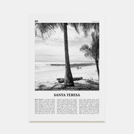 Santa Teresa Travel B&W Poster