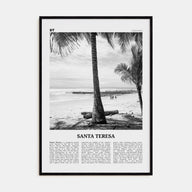 Santa Teresa Travel B&W Poster