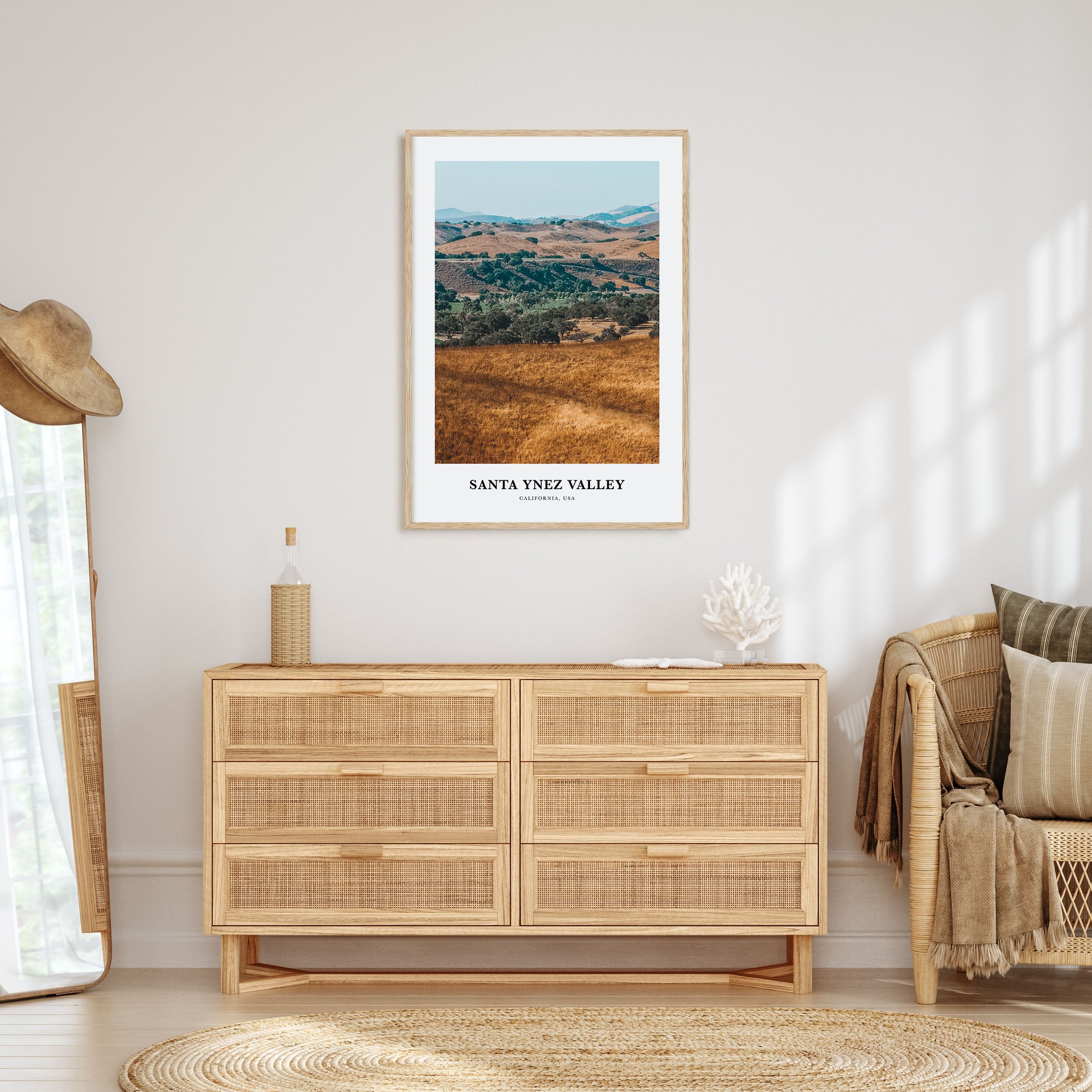 Santa Ynez Valley Portrait Color Poster