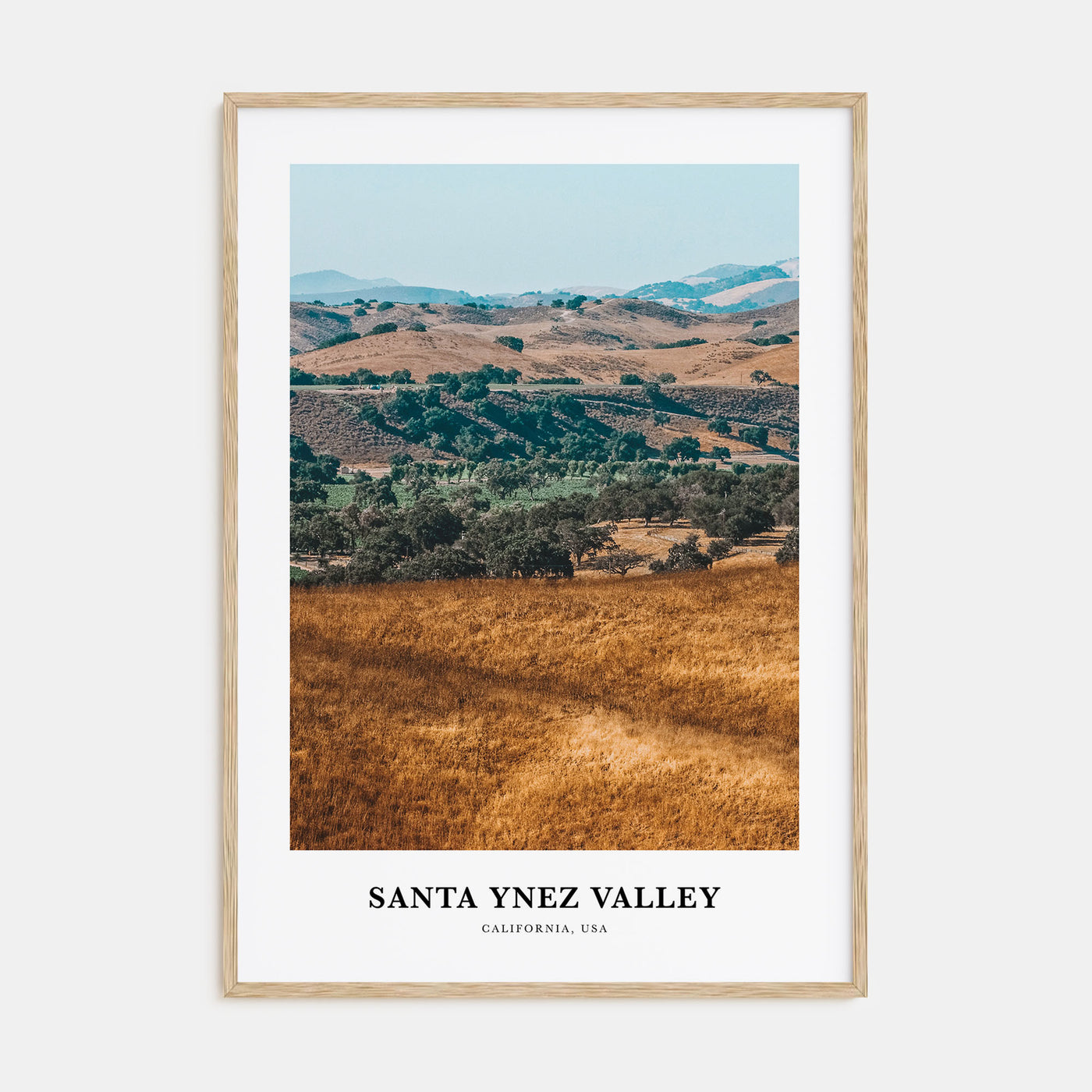 Santa Ynez Valley Portrait Color Poster