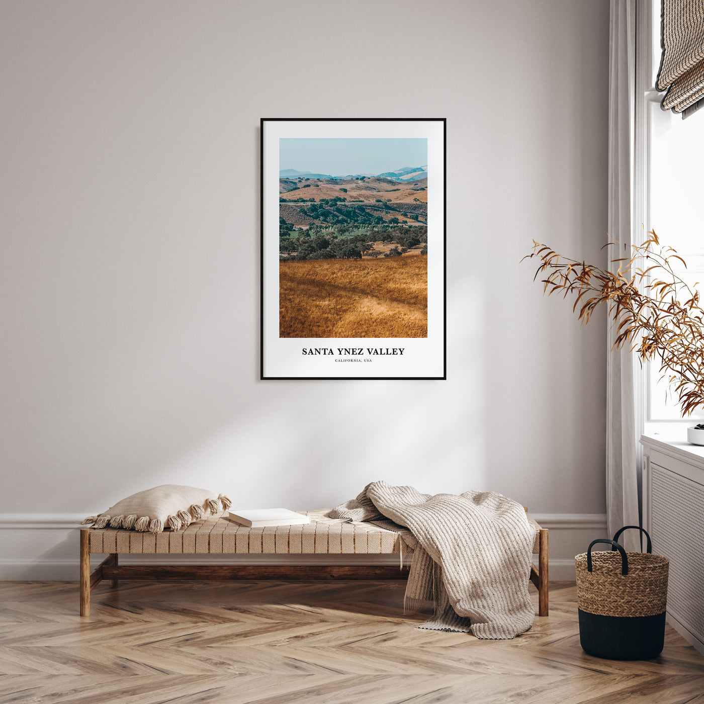 Santa Ynez Valley Portrait Color Poster
