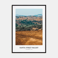 Santa Ynez Valley Portrait Color Poster