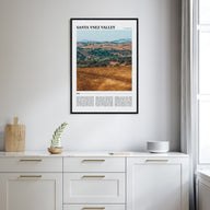 Santa Ynez Valley Travel Color Poster