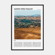 Santa Ynez Valley Travel Color Poster