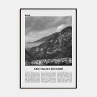 Sant'Agata di Esaro Travel B&W Poster