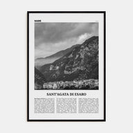Sant'Agata di Esaro Travel B&W Poster