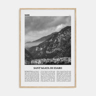 Sant'Agata di Esaro Travel B&W Poster