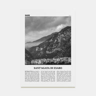 Sant'Agata di Esaro Travel B&W Poster