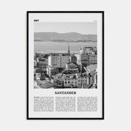 Santander Travel B&W Poster