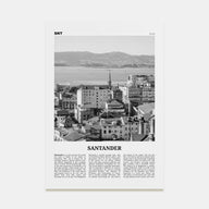 Santander Travel B&W Poster