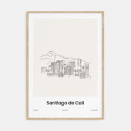 Santiago de Cali Drawn Poster