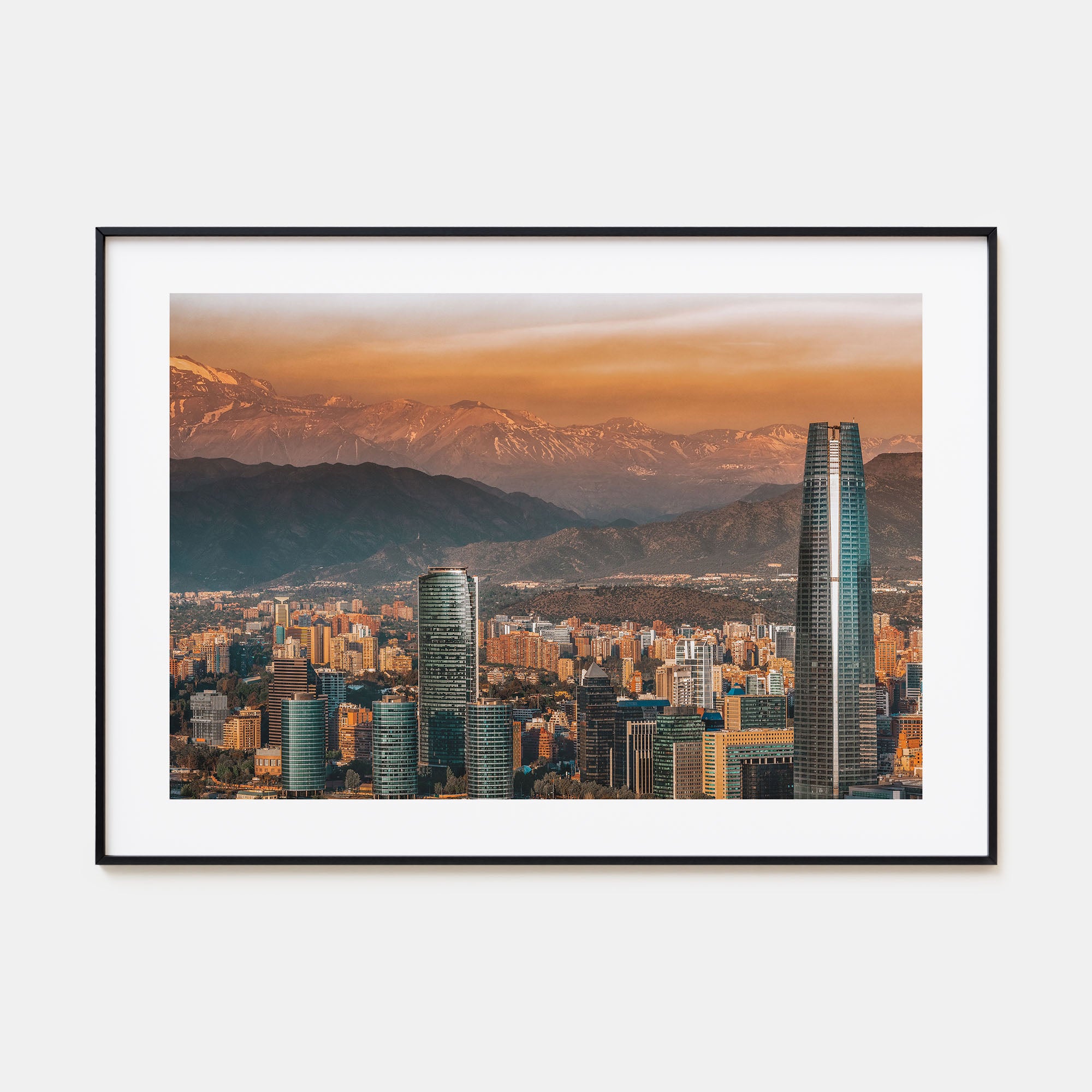 Santiago de Chile Landscape Color Poster