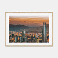 Santiago de Chile Landscape Color Poster