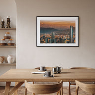 Santiago de Chile Landscape Color Poster