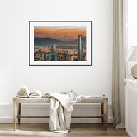 Santiago de Chile Landscape Color Poster